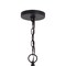 Vaxcel Estelle 26.75-in Polished Nickel and Black Mid Century Modern 6 Light Globe Sputnik Hanging Ceiling Pendant Chandelier P0342 - alternate 7